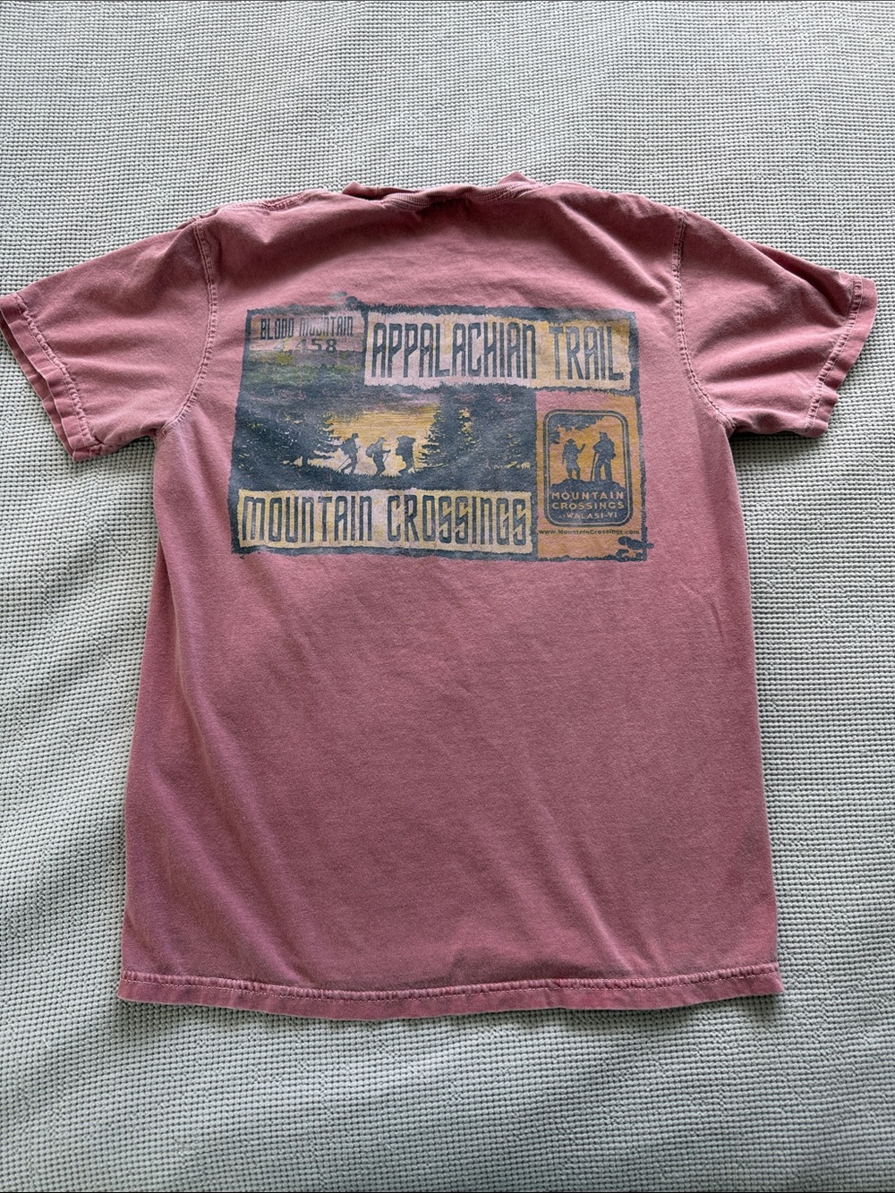 Comfort Colors Dusty Rose Appalachian Trail Mountain Crossing Graphic Tee